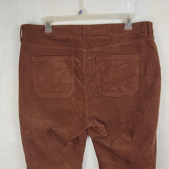 New brown Gap 70s Flare High Rise corduroy pants Size 20 Retro Boho Hippie - Picture 6 of 8